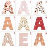 Lettres pour prénom ou mot
