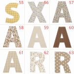Lettres pour prénom ou mot
