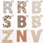 Lettres pour prénom ou mot